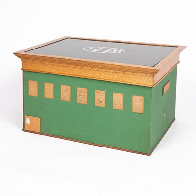 Lot 30 - A late 19th Century oak and painted model of a W. H. Smith high street store