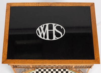 Lot 30 - A late 19th Century oak and painted model of a W. H. Smith high street store