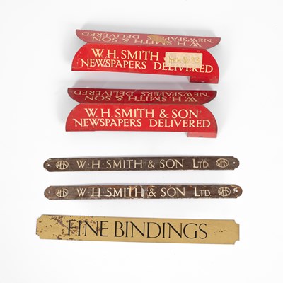 Lot 36 - Sundry W. H. Smith small signage