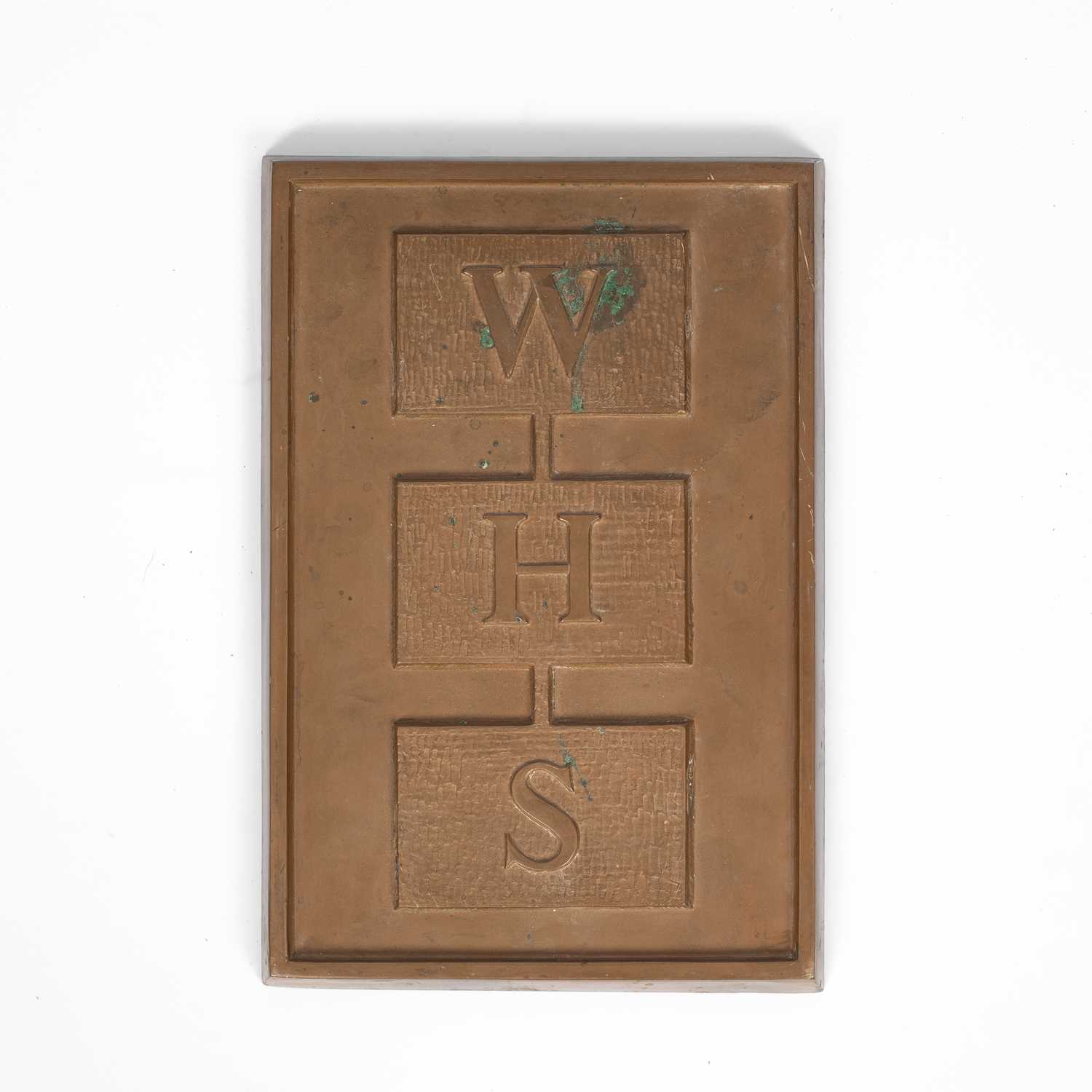 Lot 28 - A W. H. Smith bronze plaque