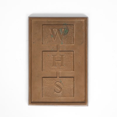 Lot 28 - A W. H. Smith bronze plaque