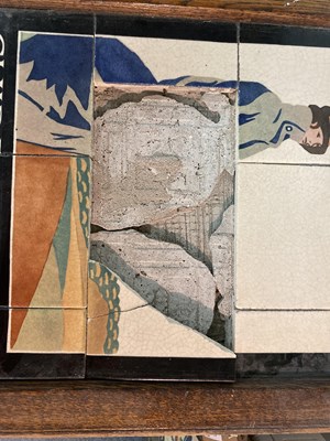 Lot 43 - Various complete, partially complete and fragmentary tiled display signs