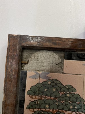 Lot 43 - Various complete, partially complete and fragmentary tiled display signs