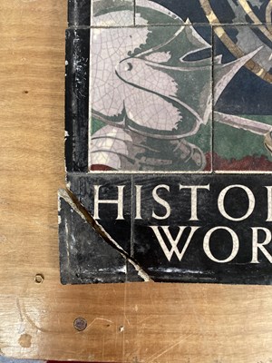 Lot 43 - Various complete, partially complete and fragmentary tiled display signs