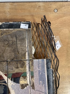 Lot 43 - Various complete, partially complete and fragmentary tiled display signs