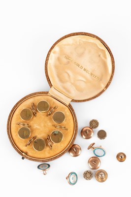 Lot 337 - A collection of dress studs