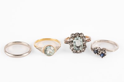 Lot 283 - A collection of four rings