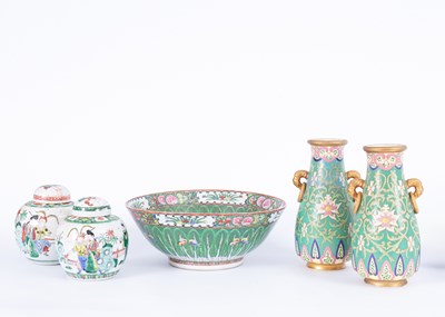 Lot 218 - A Canton famille rose bowl