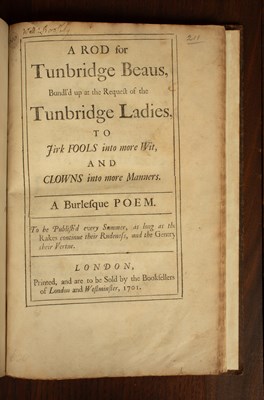 Lot 579 - [Anon] A Rod for Tunbridge Beaus