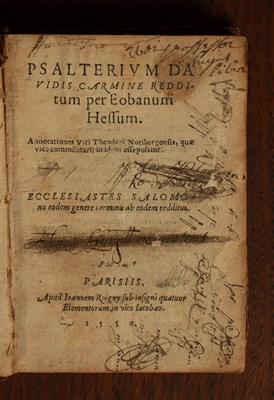 Lot 414 - [Eoban of Hesse] Eobanus Psalterium Davidis
