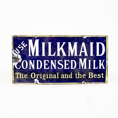 Lot 323 - A Vintage enamel sign