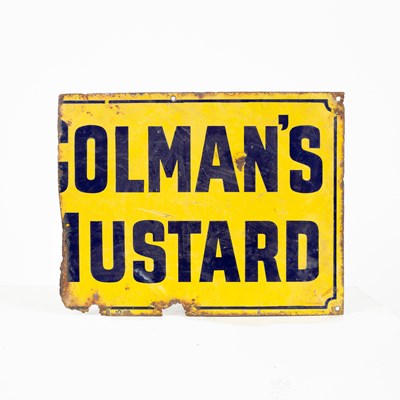 Lot 326 - A Vintage enamel sign Colman's Mustard