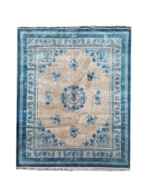 Lot 824 - A Chinese silk carpet