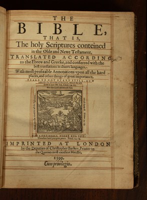 Lot 419 - [Geneva or Breeches Bible in English]