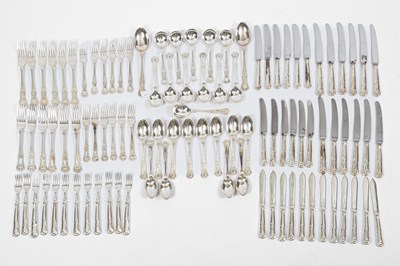 Lot 107 - An extensive silver table service