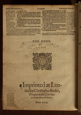 Lot 436 - [Geneva or Breeches Bible in English]