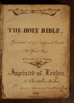 Lot 437 - [Geneva or Breeches Bible in English]