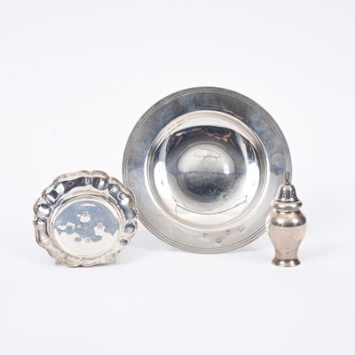 Lot 23 - A silver Armada type dish