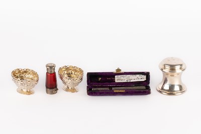 Lot 1 - A pair of silver salts