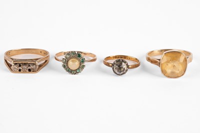 Lot 86 - Four dress rings