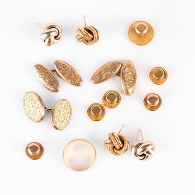 Lot 348 - A collection of gold jewellery