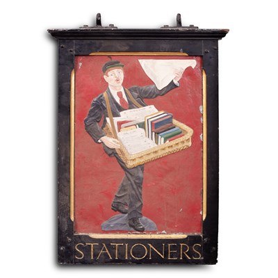 Lot 69 - A W. H. Smith Newsboy hanging sign