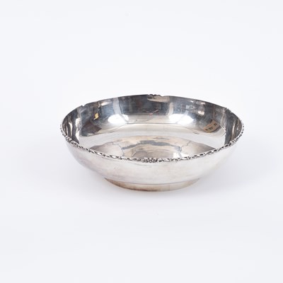 Lot 53 - An Indian white metal bowl