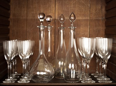 Lot 199 - Two pairs of Baccarat decanters and stoppers