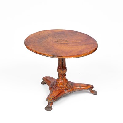 Lot 443 - An Evans & Cartwright round dolls' house table