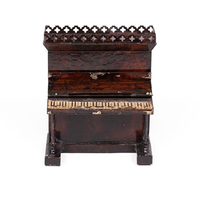 Lot 444 - A Rock & Graner dolls' house upright piano