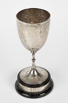 Lot 11 - A Victorian silver trophy cup