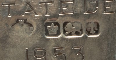 Lot 15 - A silver trophy cup