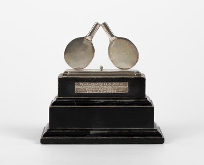 Lot 19 - A silver mounted trophy