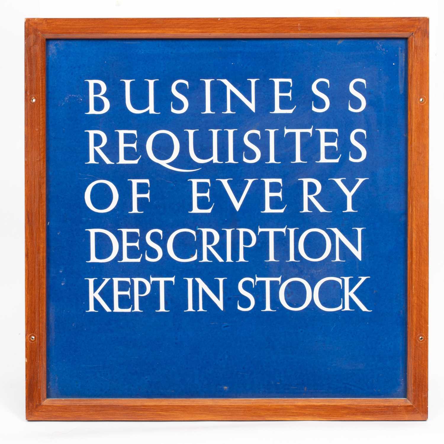 Lot 44 - A large enamel advertising sign for W. H. Smith