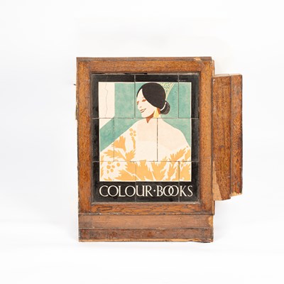 Lot 26 - A tiled W. H. Smith advertising sign