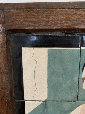 Lot 26 - A tiled W. H. Smith advertising sign