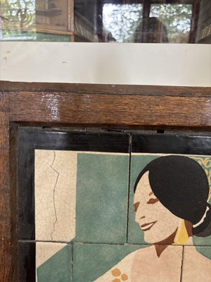 Lot 26 - A tiled W. H. Smith advertising sign