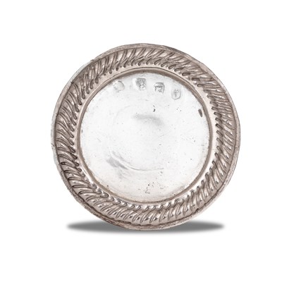 Lot 400 - A William III miniature Britannia standard silver footed salver