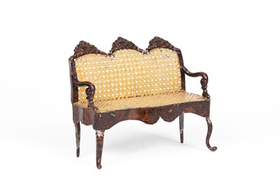 Lot 462 - A rare Rock & Graner dolls' house sofa