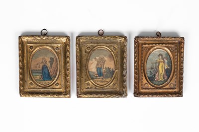 Lot 474 - Three hand-coloured dolls' house prints