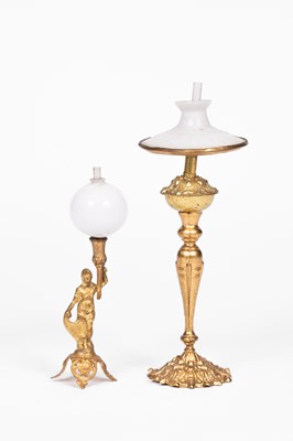 Lot 544 - Two Erhard dolls' house lamps