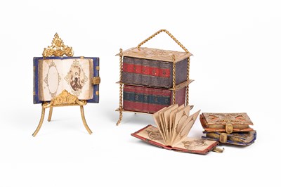 Lot 551 - An Erhard dolls' house hanging bookshelf