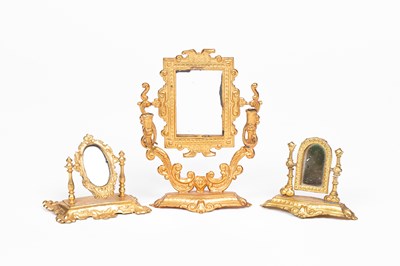 Lot 553 - Three Erhard dolls' house dressing table mirrors
