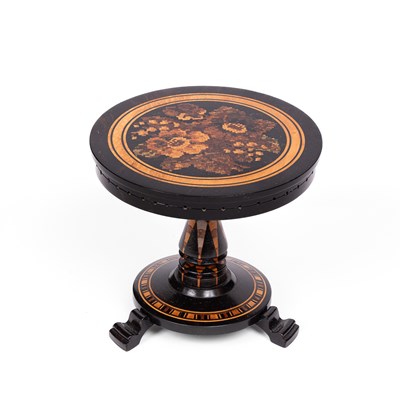 Lot 573 - A very fine Tunbridgeware dolls' house pin table