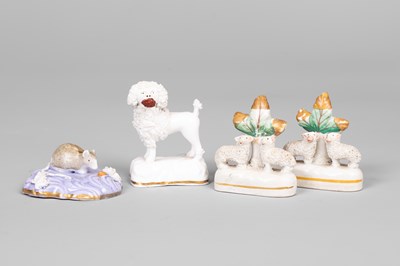 Lot 616 - A group of miniature Staffordshire animals