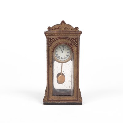 Lot 625 - A rare Walterhausen dolls' house wall clock