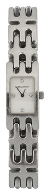 Lot 154 - Georg Jensen - A lady's stainless steel quartz wristwatch