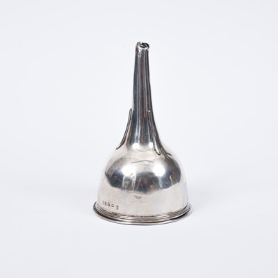 Lot 39 - A George III silver wine funnel
