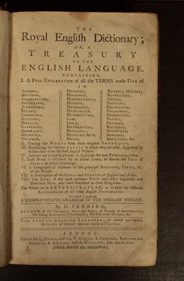 Lot 469 - [Dictionaries English]