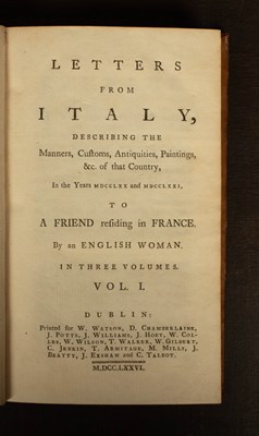Lot 480 - [Miller (Anna Riggs)], Letters from Italy